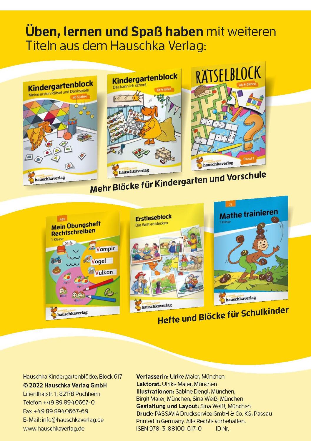 Bild: 9783881006170 | Kindergartenblock ab 3 Jahre - Das kann ich schon! | Ulrike Maier