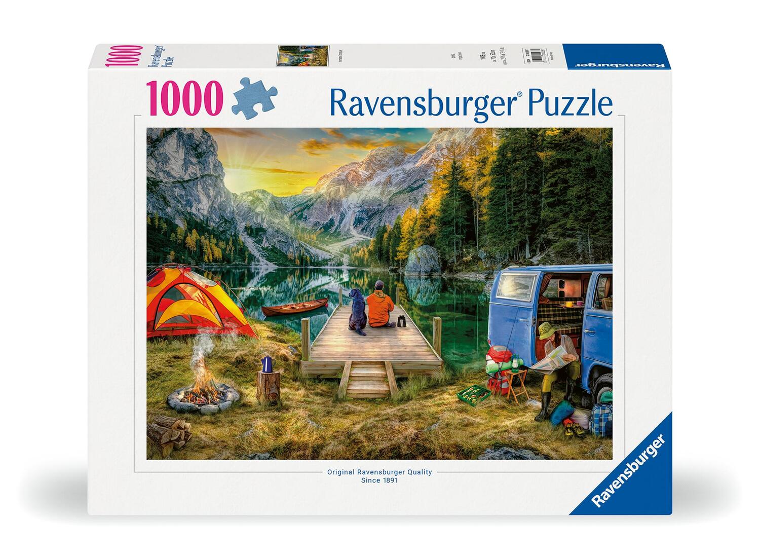 Cover: 4005555005681 | Ravensburger Puzzle 12000568 - Campingurlaub - 1000 Teile Puzzle...