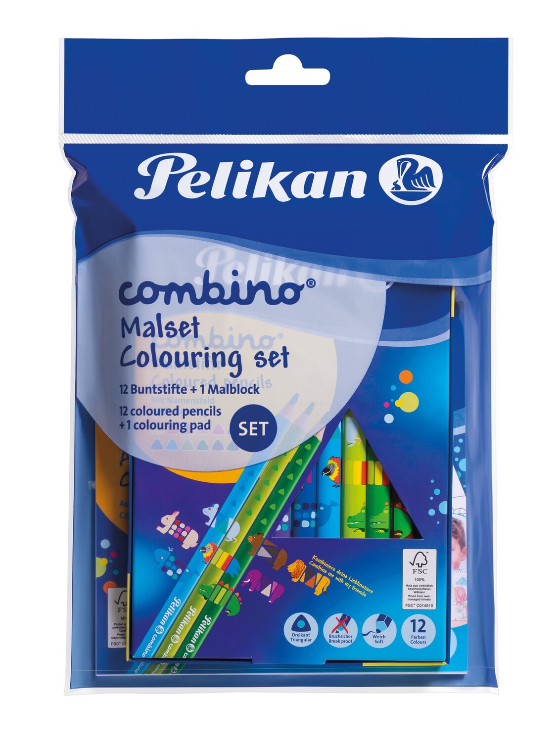 Cover: 4012700812728 | Pelikan Combino Mal Set: 1 Malblock + 12 Buntstifte | 812726 | 2019