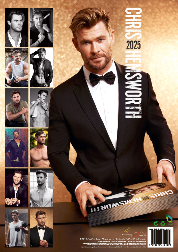 Bild: 9798893610505 | Chris Hemsworth 2025 | Offizieller Kalender | Kalender | 14 S. | 2025