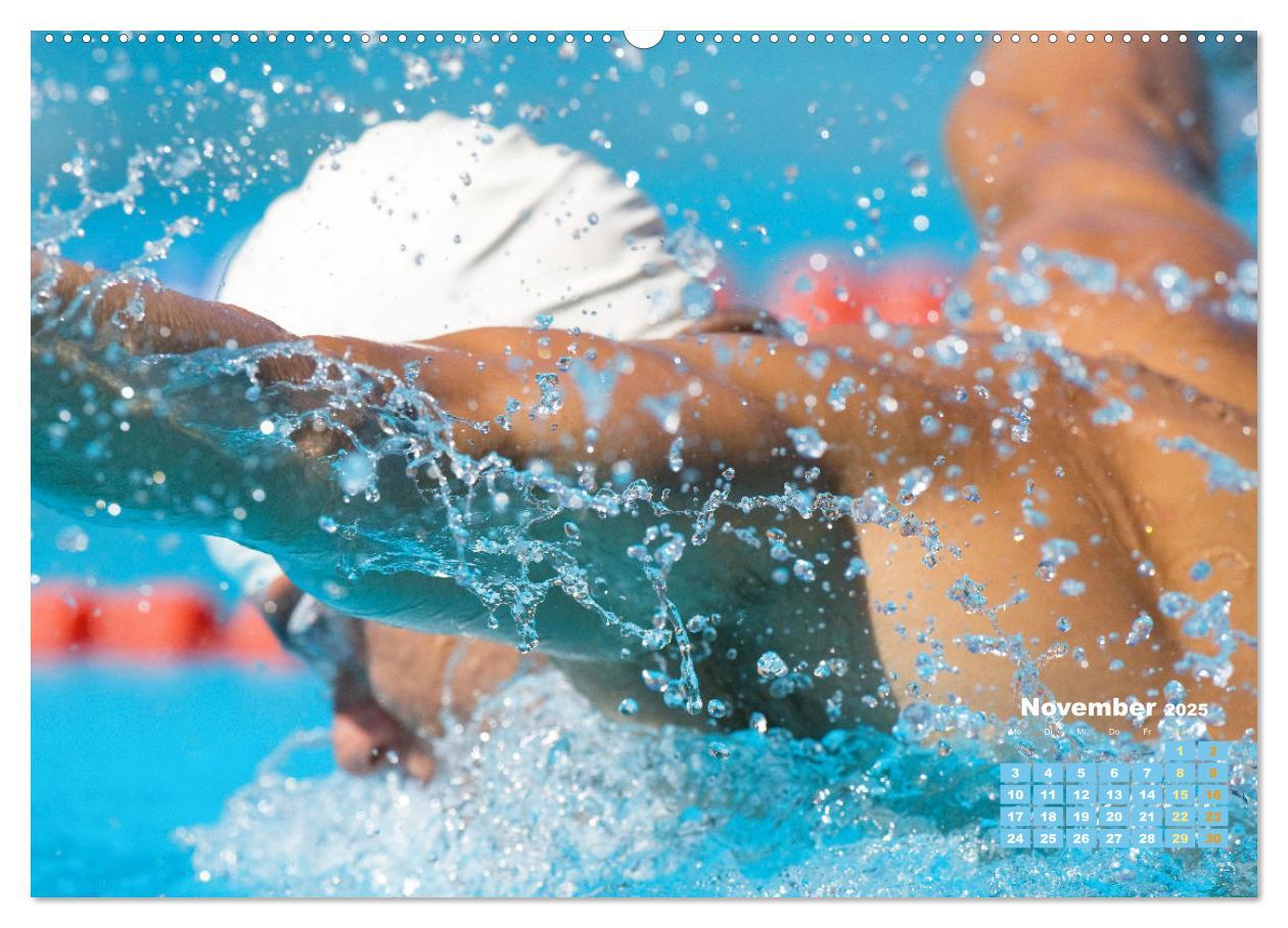 Bild: 9783383885495 | Schwimmen: Sport auf blauen Bahnen (Wandkalender 2025 DIN A2 quer),...