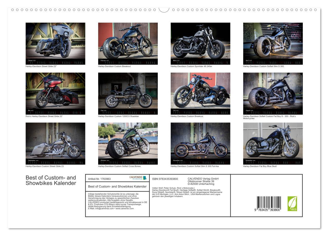 Bild: 9783435393800 | Best of Custom- and Showbikes Kalender (hochwertiger Premium...