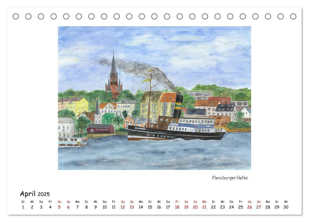 Bild: 9783435324521 | Die Flensburger Förde (Tischkalender 2025 DIN A5 quer), CALVENDO...