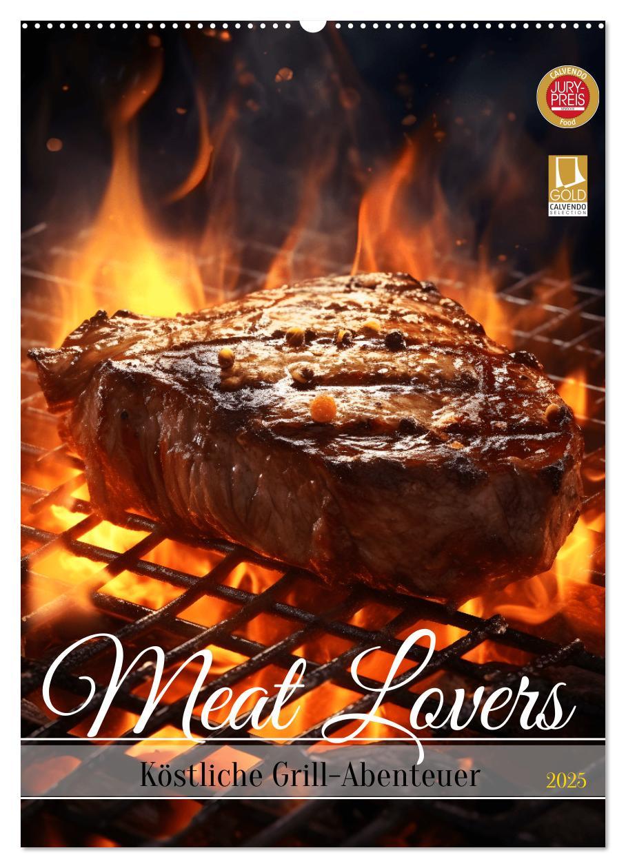 Cover: 9783457147771 | Meat Lovers - Köstliche Grill Abenteuer (Wandkalender 2025 DIN A2...