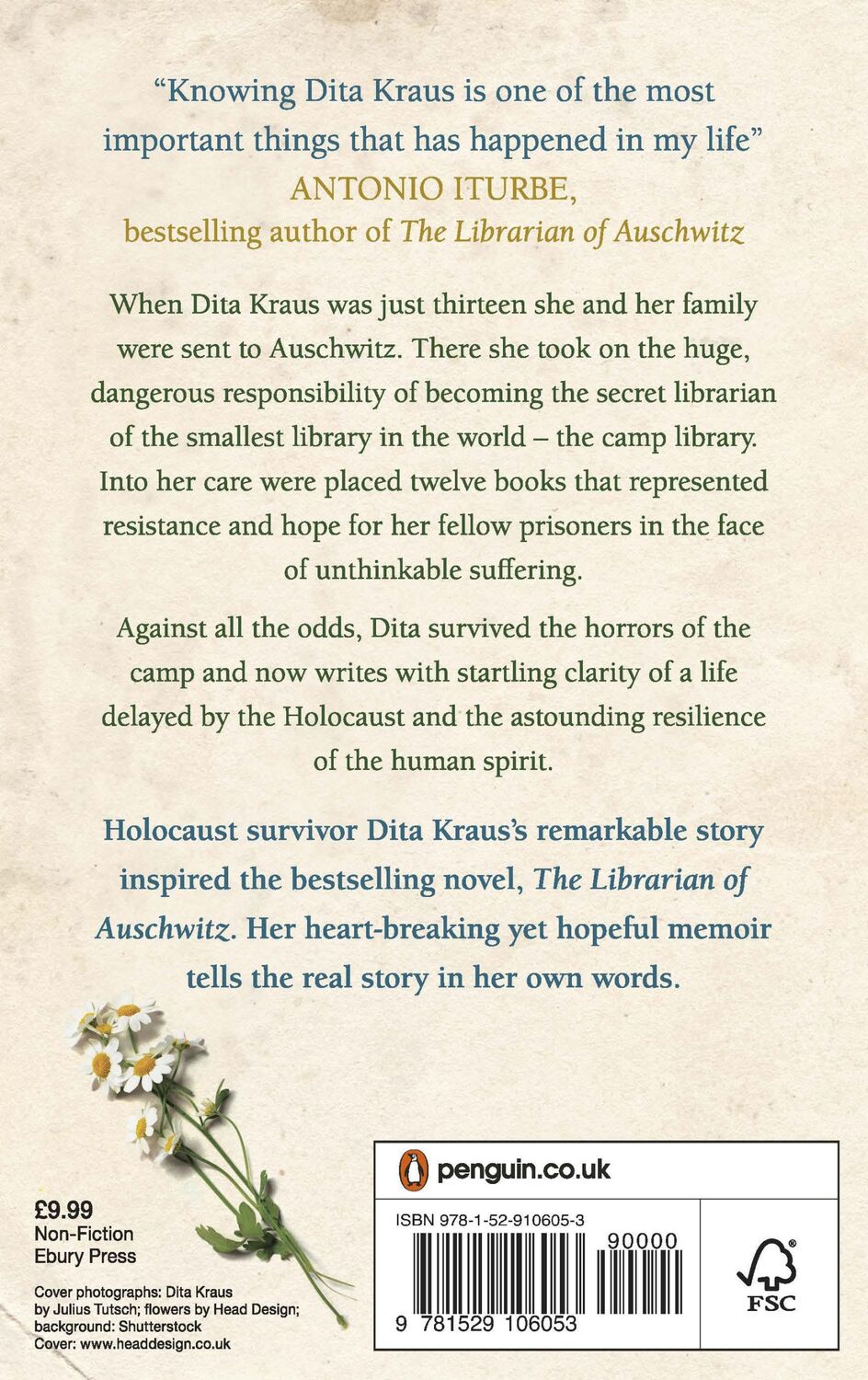 Rückseite: 9781529106053 | A Delayed Life | The true story of the Librarian of Auschwitz | Kraus