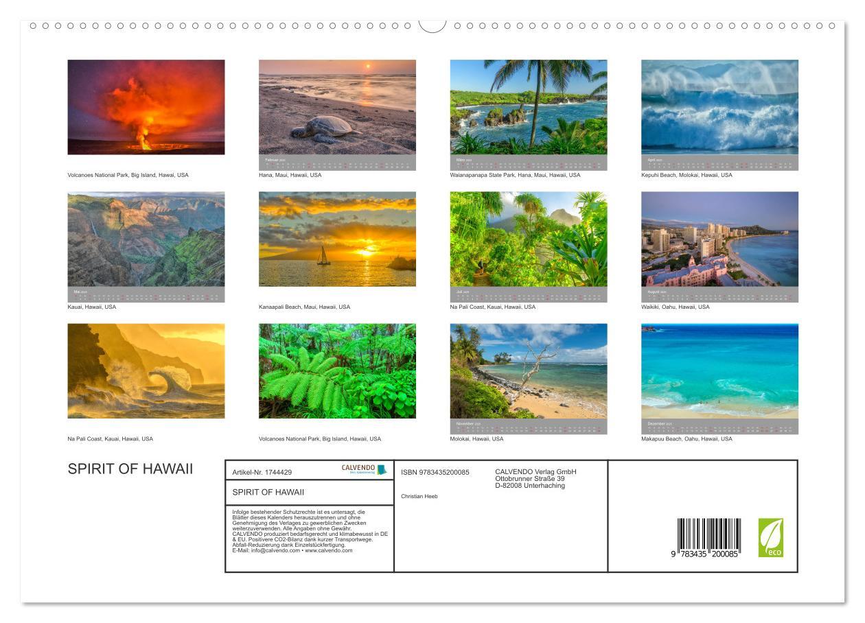 Bild: 9783435200085 | SPIRIT OF HAWAII (hochwertiger Premium Wandkalender 2025 DIN A2...