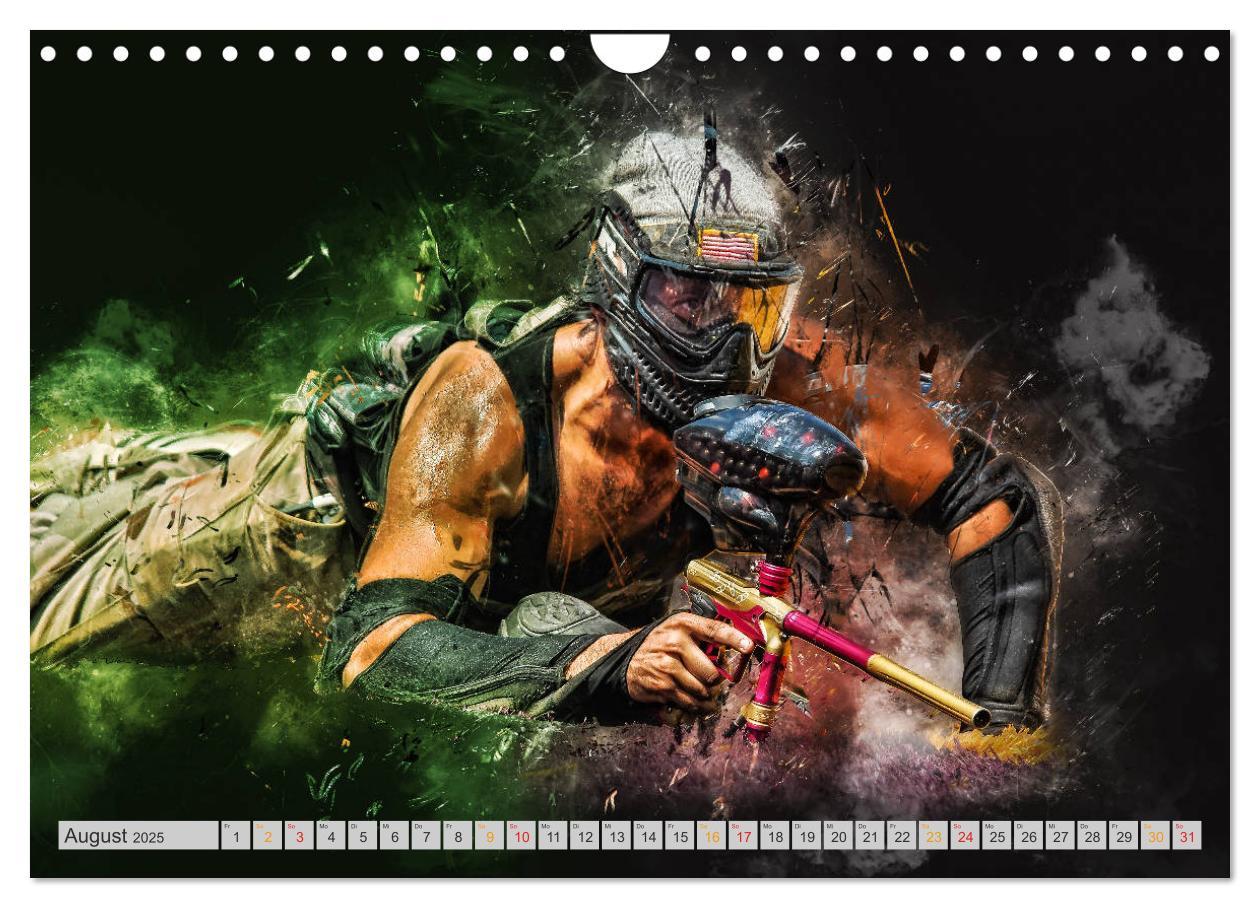 Bild: 9783435387878 | Paintball - extrem cool (Wandkalender 2025 DIN A4 quer), CALVENDO...