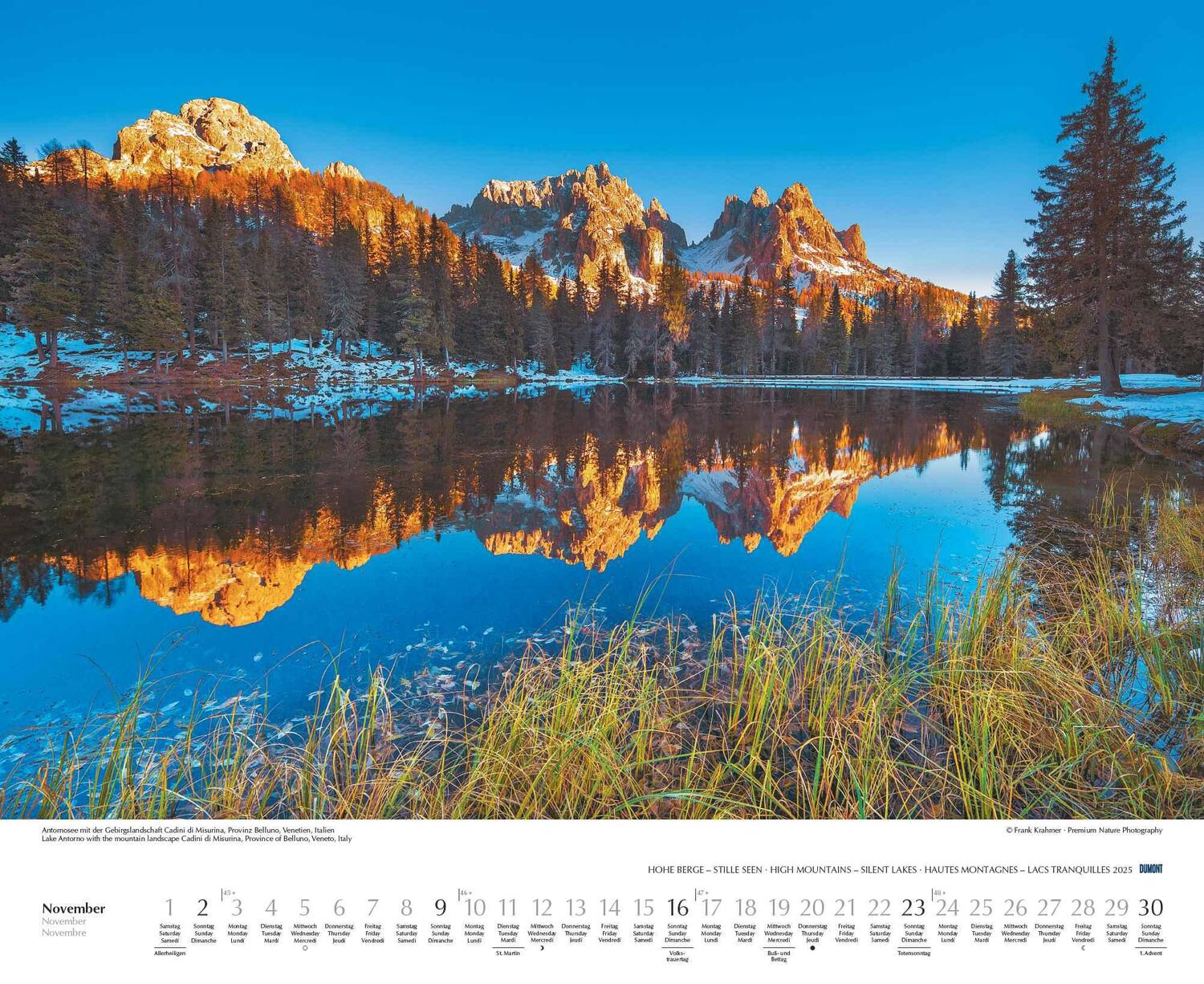 Bild: 4250809653570 | Hohe Berge - Stille Seen 2025 - Wandkalender 52 x 42,5 cm -...