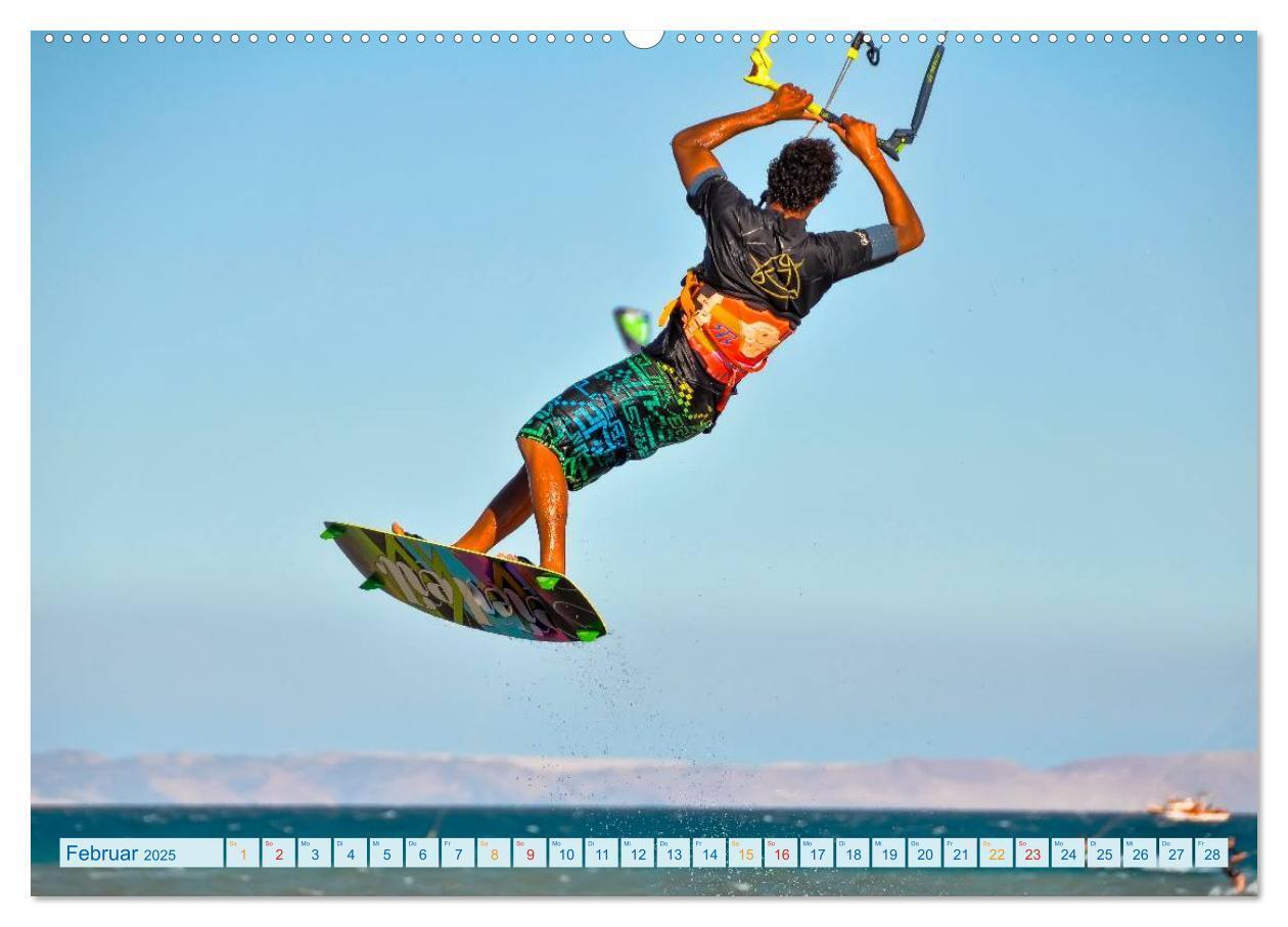 Bild: 9783435582785 | Kitesurfen - über den Wellen (hochwertiger Premium Wandkalender...