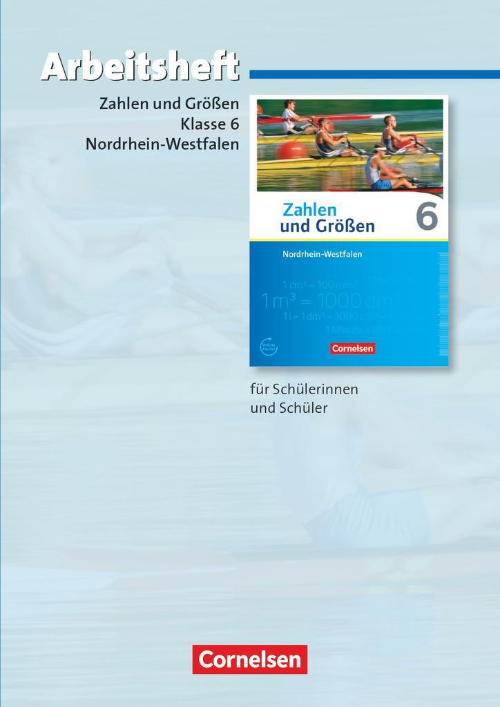 Cover: 9783060028900 | Zahlen und Größen 6. Schuljahr. Arbeitsheft mit eingelegten...