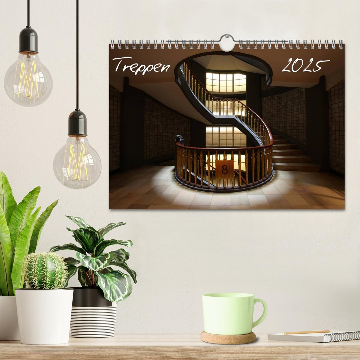 Bild: 9783435832125 | Treppen (Wandkalender 2025 DIN A4 quer), CALVENDO Monatskalender