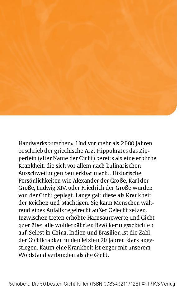 Bild: 9783432117126 | Die 50 besten Gicht-Killer | Astrid Schobert | Taschenbuch | 96 S.