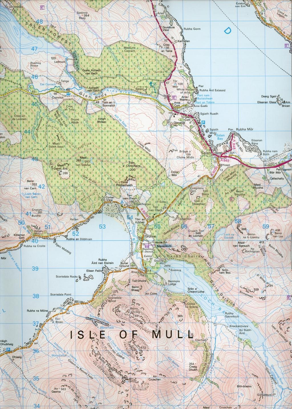 Bild: 9780319261460 | Iona &amp; West Mull, Ulva | Ordnance Survey | (Land-)Karte | Englisch