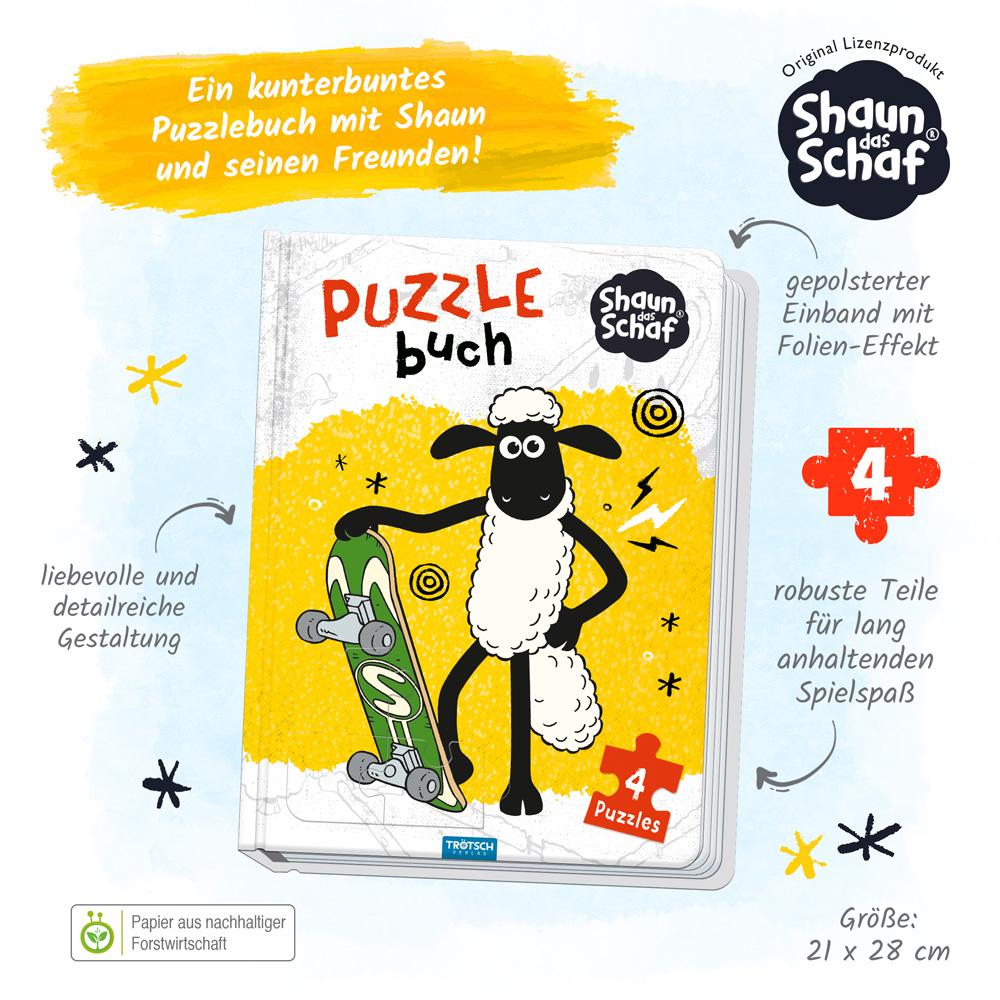 Bild: 9783988023575 | Trötsch Shaun das Schaf Puzzlebuch | Trötsch Verlag GmbH &amp; Co. KG