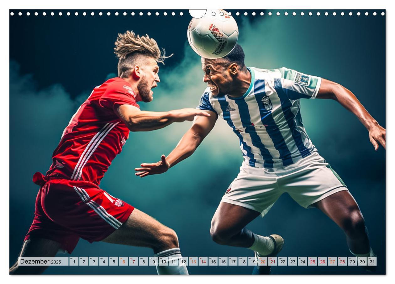 Bild: 9783383780417 | Fussball - Zweikampf (Wandkalender 2025 DIN A3 quer), CALVENDO...