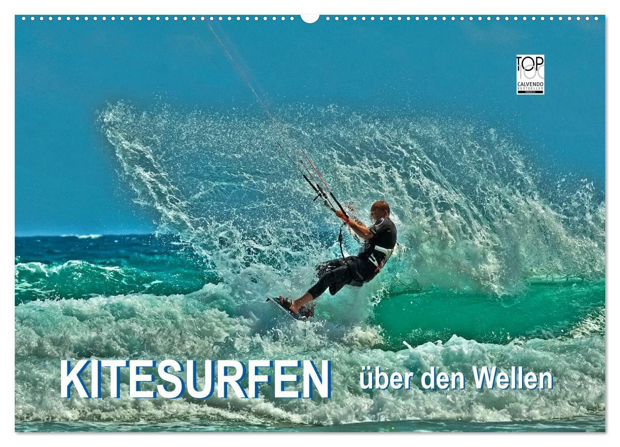 Cover: 9783435726820 | Kitesurfen - über den Wellen (Wandkalender 2025 DIN A2 quer),...