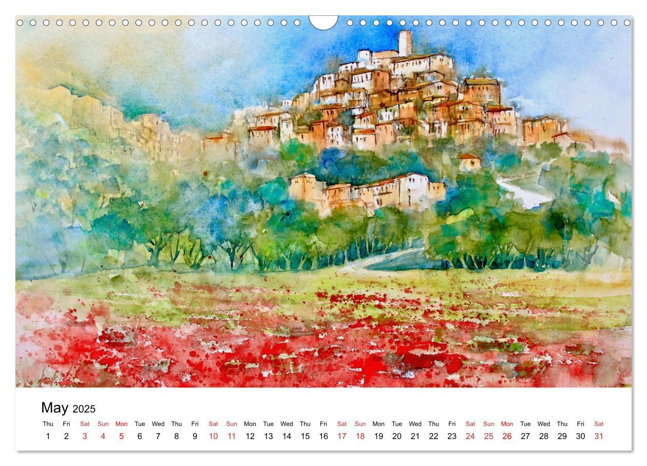 Bild: 9781325999187 | WATERCOLOR IMPRESSIONS (Wall Calendar 2025 DIN A3 landscape),...