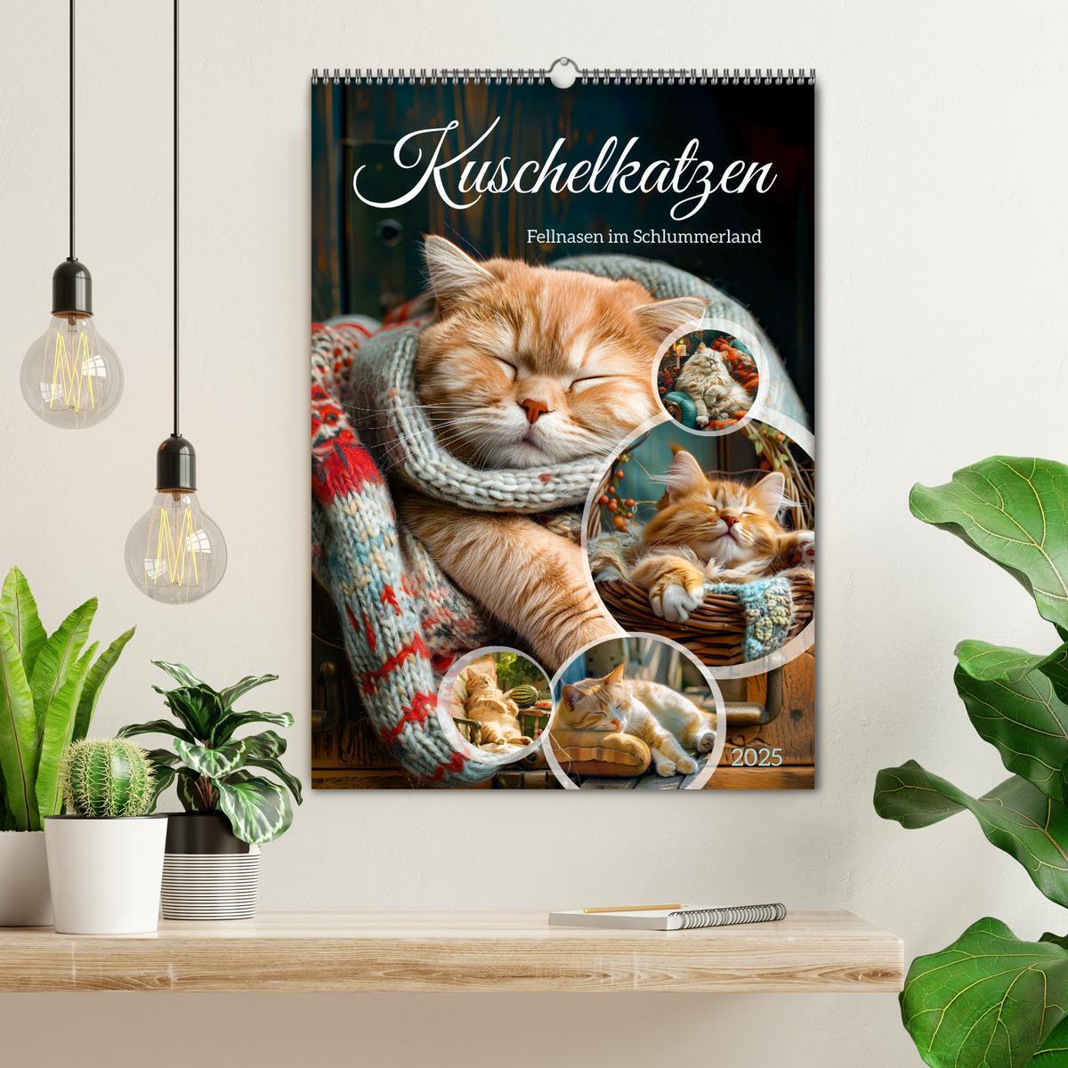 Bild: 9783383784392 | Kuschelkatzen - Fellnasen im Schlummerland (Wandkalender 2025 DIN...