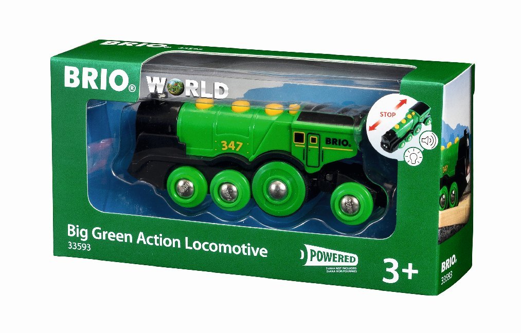 Bild: 7312350335934 | BRIO World 33593 Grüner Gustav elektrische Lok -...