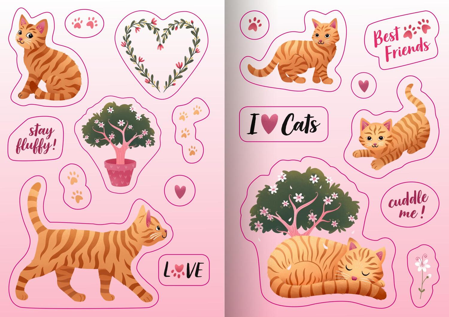 Bild: 4050003955841 | Sticker - Cat | Susanna Hatkemper | Broschüre | 100% selbst gemacht