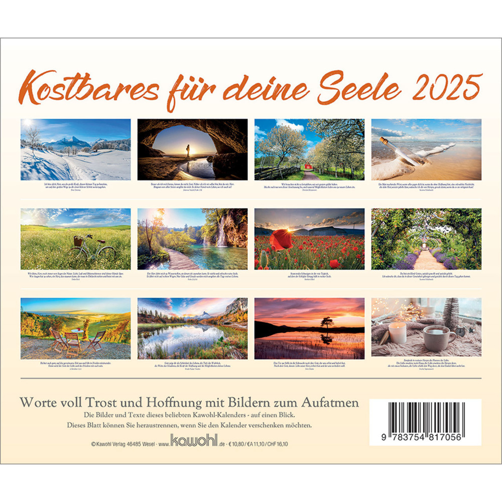 Bild: 9783754817056 | Kostbares für deine Seele 2025 | Balsam-Postkarten-Kalender | Kalender