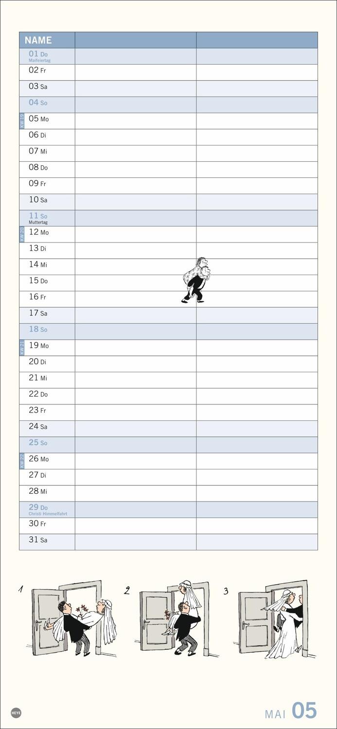 Bild: 9783756406074 | Loriot Planer für zwei 2025 | Kalender | Loriot Kalender Heye | 14 S.