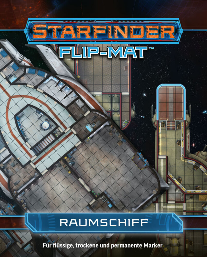 Cover: 9783963310584 | Starfinder Flip-Mat: Raumschiff | Jason Bulmahn | Spiel | 2 S. | 2018