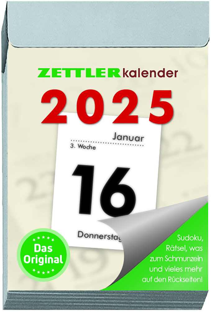 Cover: 4006928026197 | Tagesabreißkalender S 2025 - 4,1x5,9 cm - 1 Tag auf 1 Seite - mit...