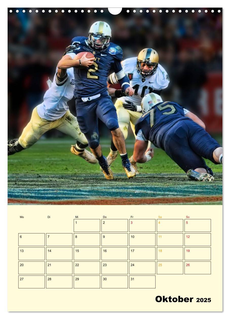 Bild: 9783457011959 | American Football, Team-Arbeit (Wandkalender 2025 DIN A3 hoch),...