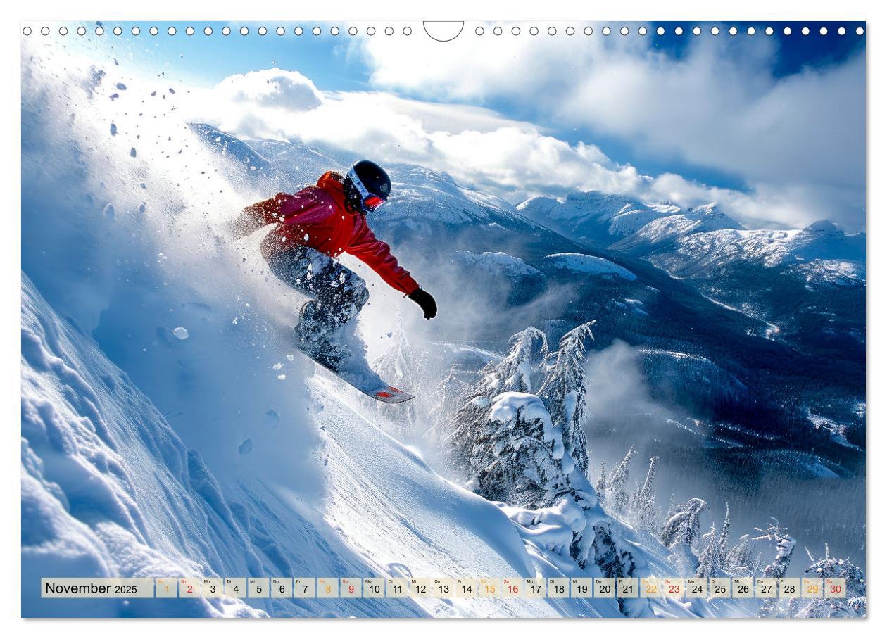 Bild: 9783383776984 | Snowboarden - tolle Momente (Wandkalender 2025 DIN A3 quer),...