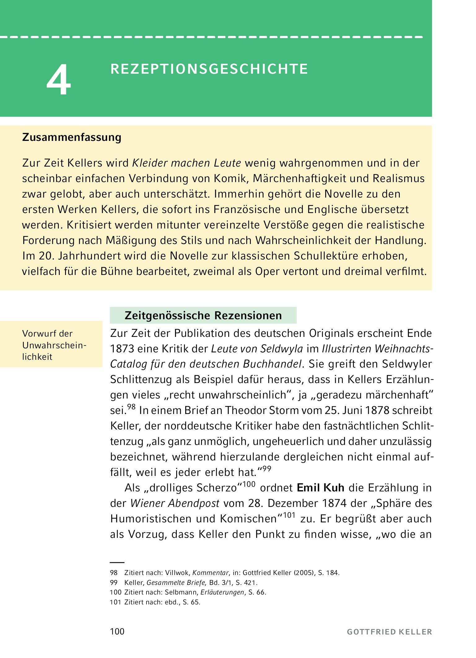 Bild: 9783804420892 | Kleider machen Leute von Gottfried Keller- Textanalyse und...