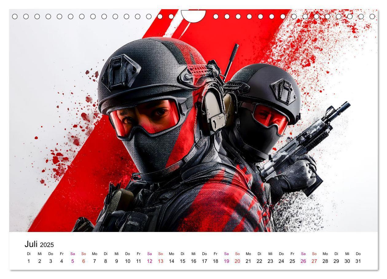 Bild: 9783457204573 | Paintball cool (Wandkalender 2025 DIN A4 quer), CALVENDO...