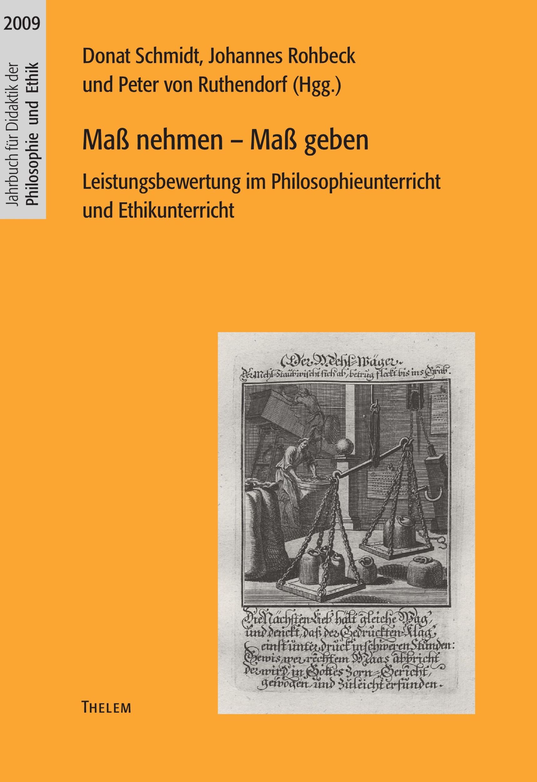 Cover: 9783942411301 | Maß nehmen - Maß geben | Johannes Rohbeck (u. a.) | Taschenbuch | 2011