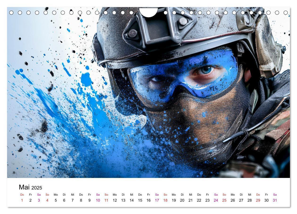 Bild: 9783457204573 | Paintball cool (Wandkalender 2025 DIN A4 quer), CALVENDO...