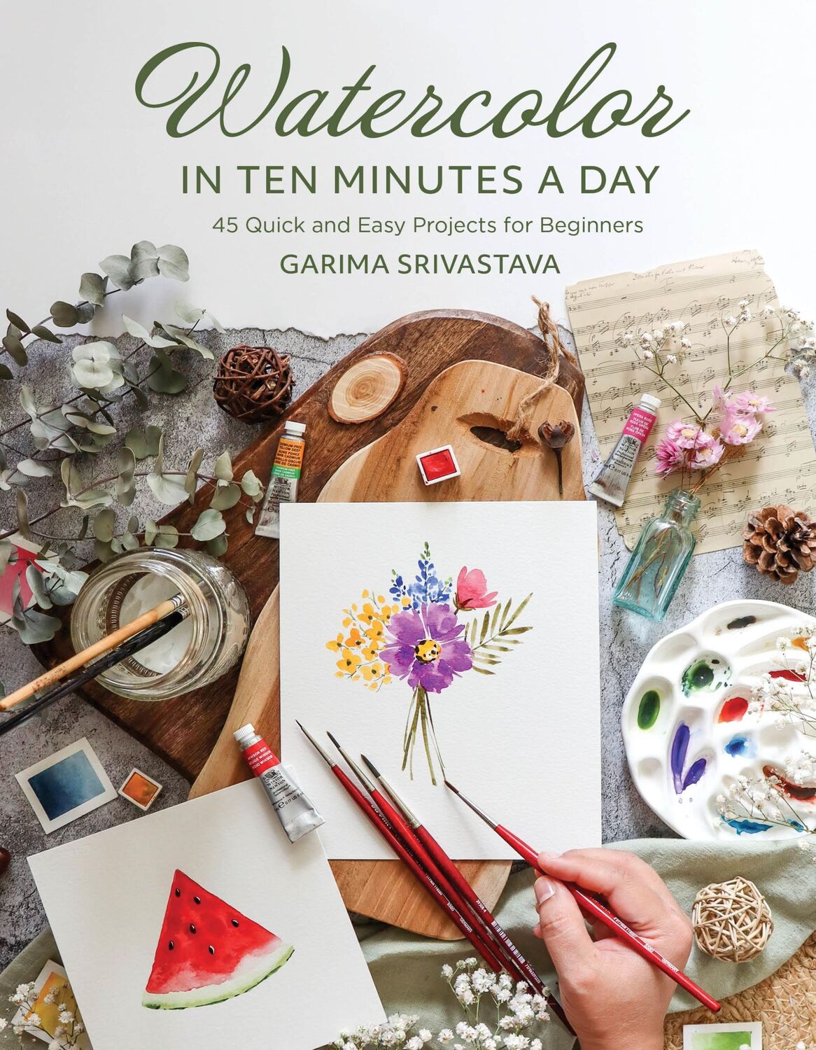 Cover: 9798890039743 | Watercolor in 10 Minutes a Day | Garima Srivastava | Taschenbuch