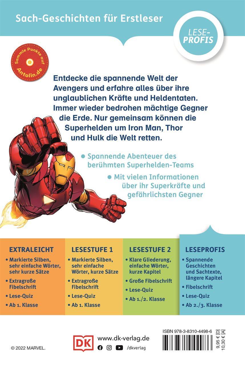 Rückseite: 9783831044986 | SUPERLESER! MARVEL Avengers Die Superhelden retten die Welt | Buch