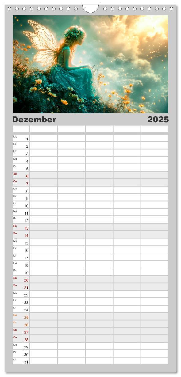 Bild: 9783457192757 | Familienplaner 2025 - FABELWESEN Märchenhafte Träume mit 5 Spalten...