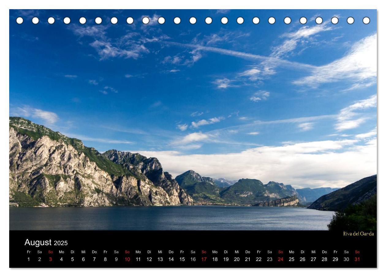 Bild: 9783435825509 | Gardasee (Tischkalender 2025 DIN A5 quer), CALVENDO Monatskalender