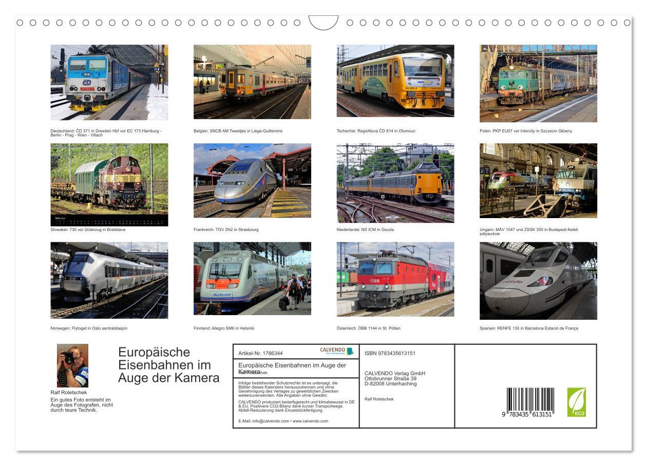 Bild: 9783435613151 | Europäische Eisenbahnen im Auge der Kamera (Wandkalender 2025 DIN...