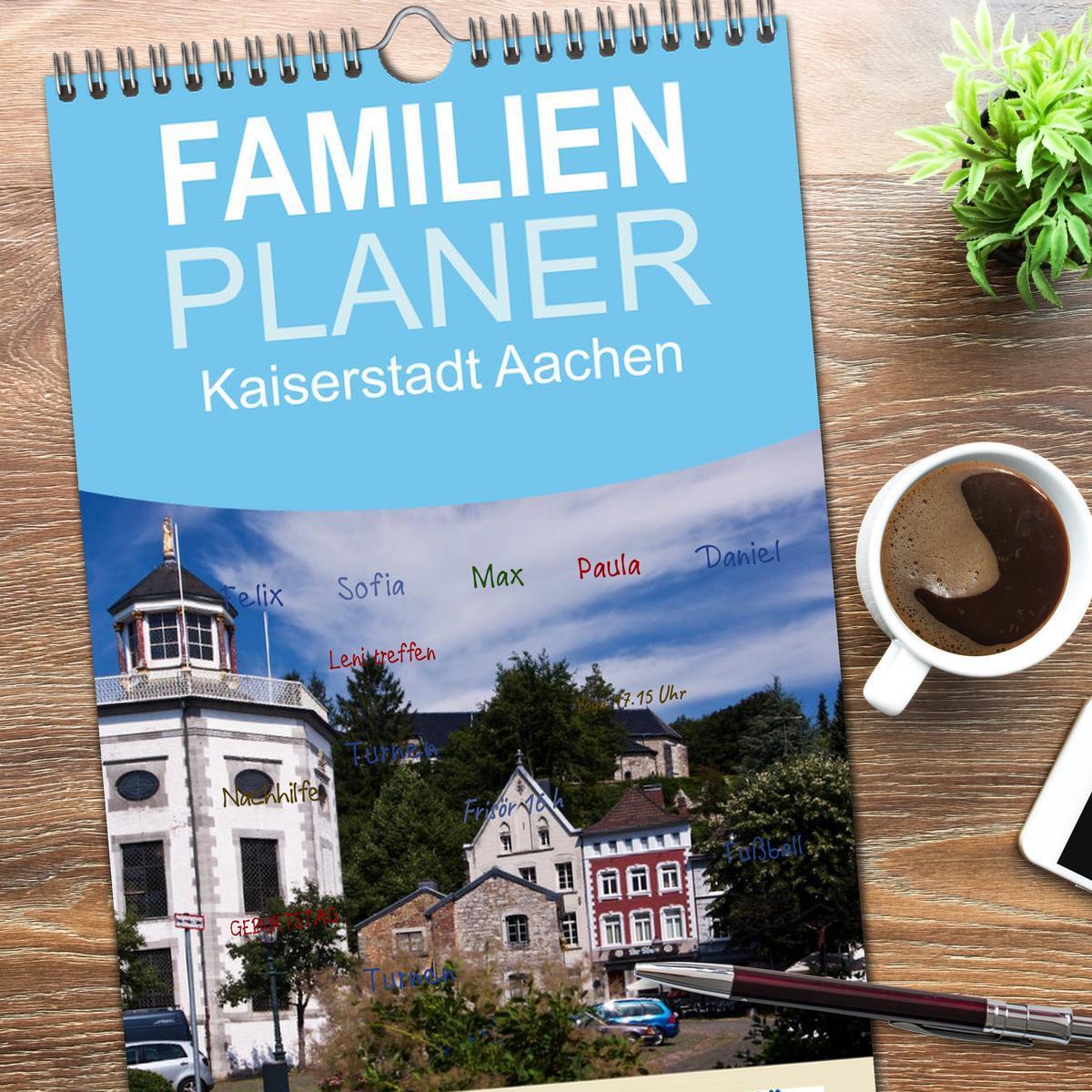 Bild: 9783457122662 | Familienplaner 2025 - Kaiserstadt Aachen mit 5 Spalten...