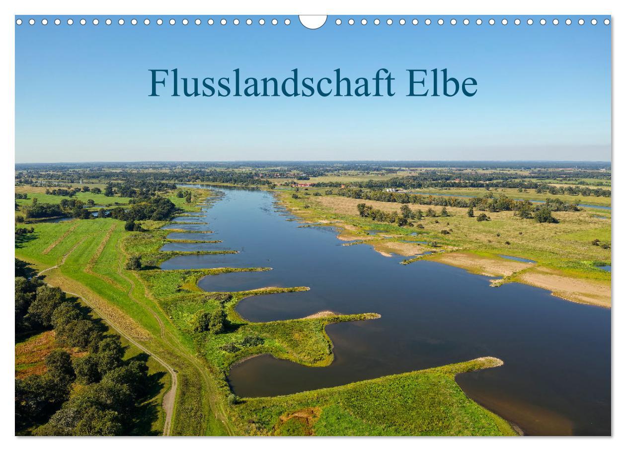 Cover: 9783383767432 | Flusslandschaft Elbe (Wandkalender 2025 DIN A3 quer), CALVENDO...