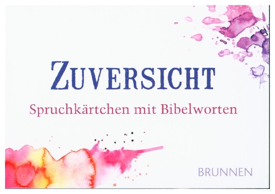 Cover: 9783765571299 | Zuversicht. Tl.3 | Spruchkärtchen mit Bibelworten | 2015