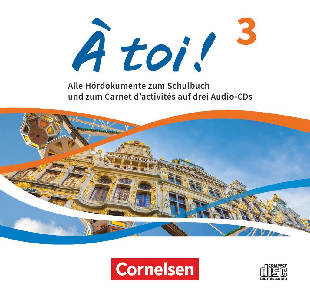 Cover: 9783061231774 | À toi ! Band 3: Audio-CDs - Audiomaterial zum Schulbuch und Carnet...