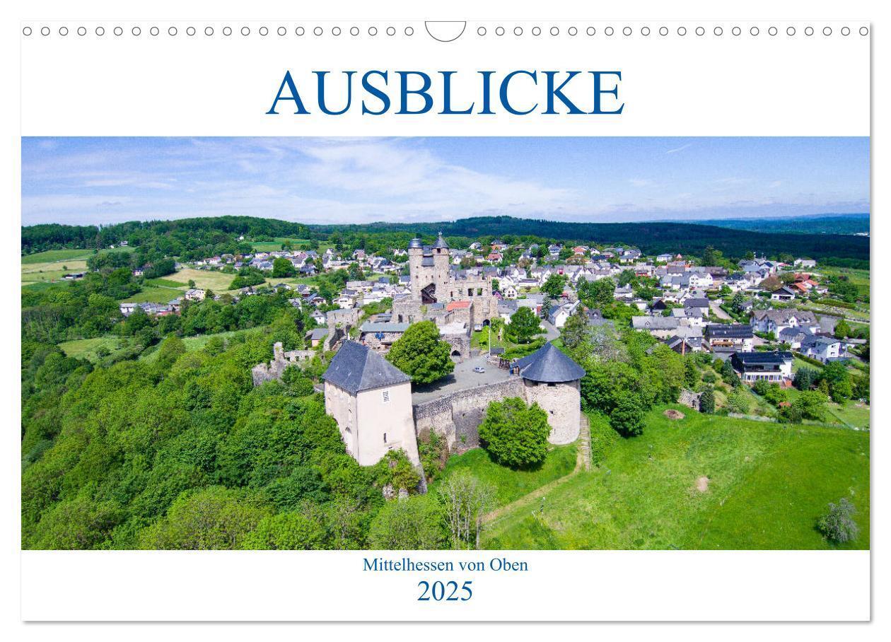 Cover: 9783435194810 | Ausblicke - Mittelhessen von Oben (Wandkalender 2025 DIN A3 quer),...