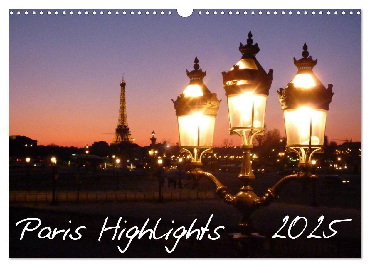 Cover: 9783435631957 | Paris Highlights Wandkalender 2025 DIN A3 quer (Wandkalender 2025...