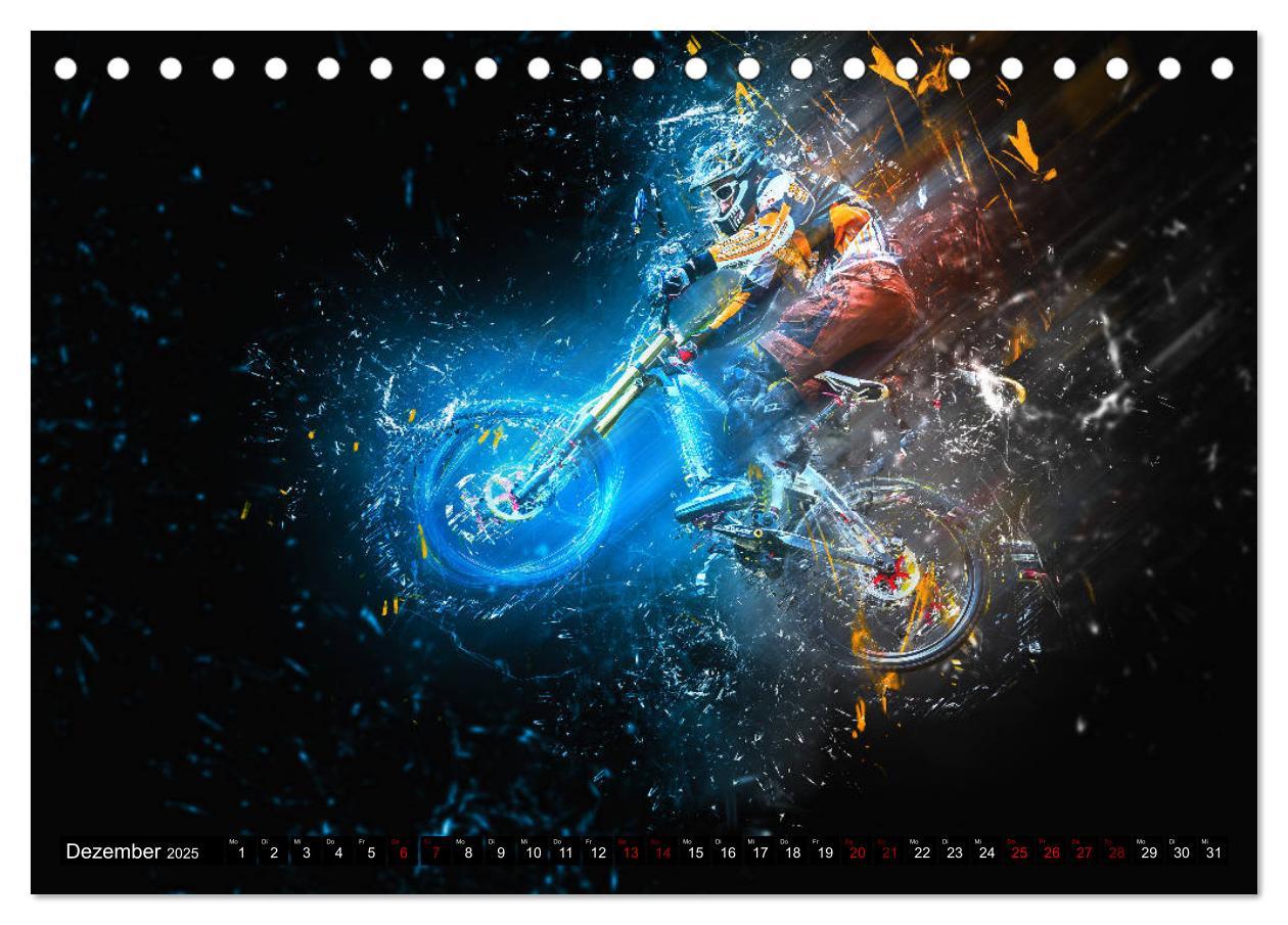 Bild: 9783435431885 | Downhill Explosion (Tischkalender 2025 DIN A5 quer), CALVENDO...