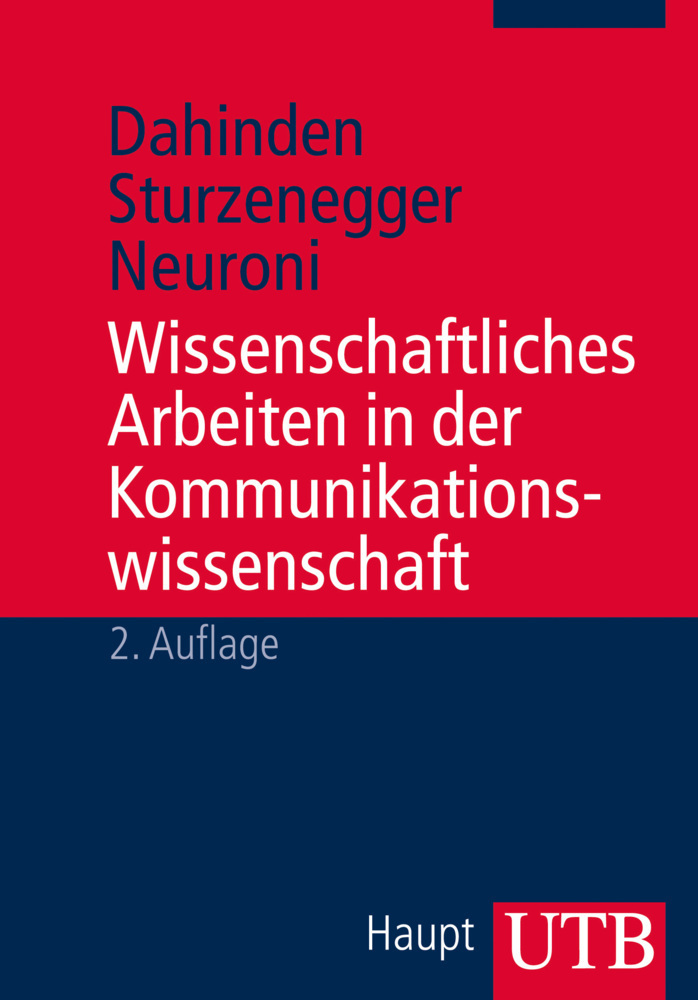 Cover: 9783825240615 | Wissenschaftliches Arbeiten in der Kommunikationswissenschaft | Buch