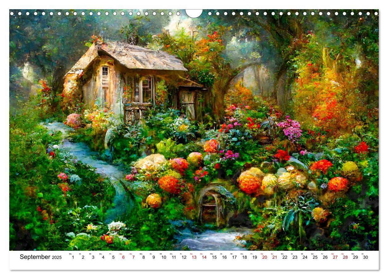 Bild: 9783383934315 | Fantasie Cottages - Ein Jahr durch die Märchenwelt (Wandkalender...