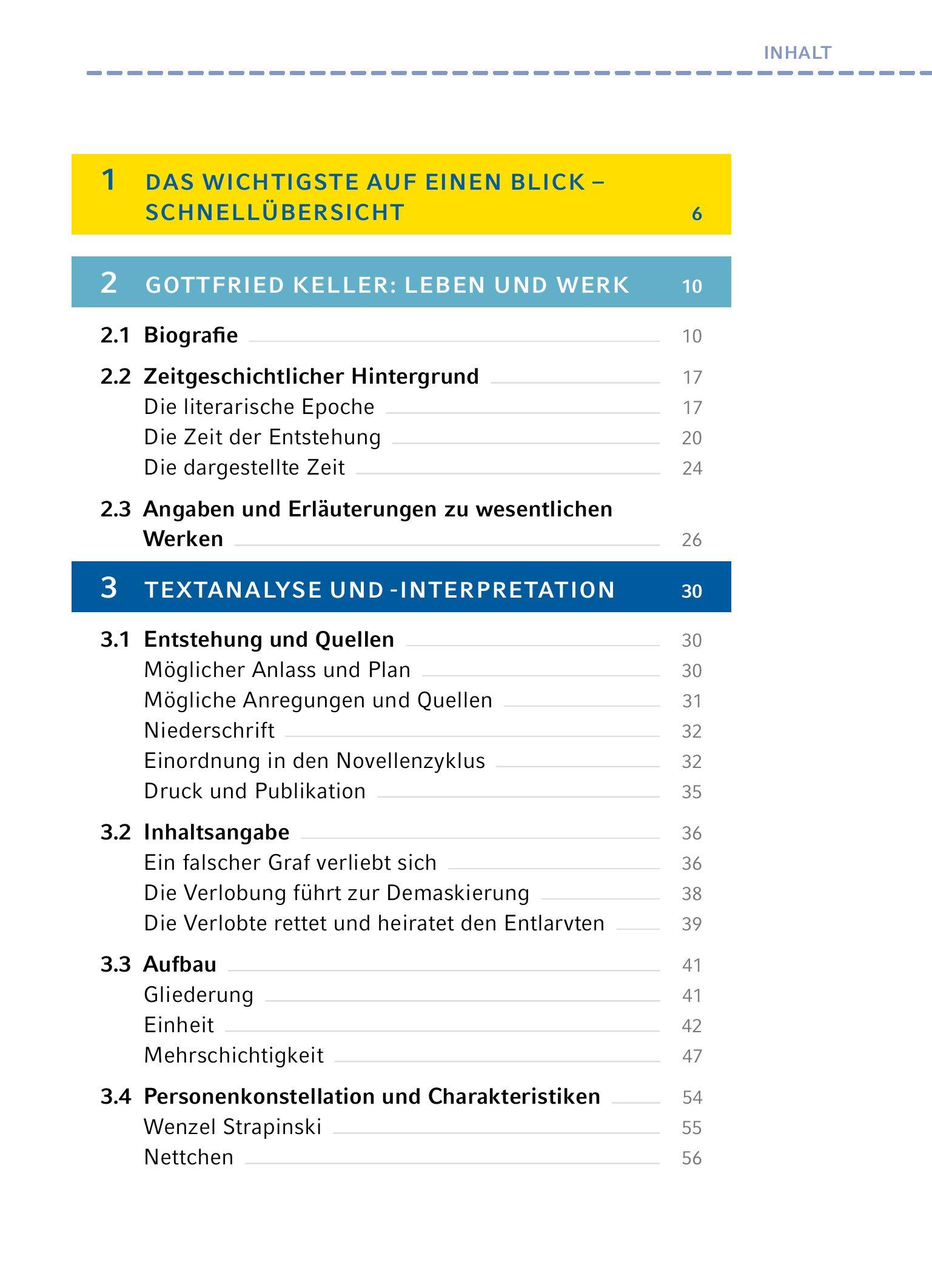 Bild: 9783804420892 | Kleider machen Leute von Gottfried Keller- Textanalyse und...