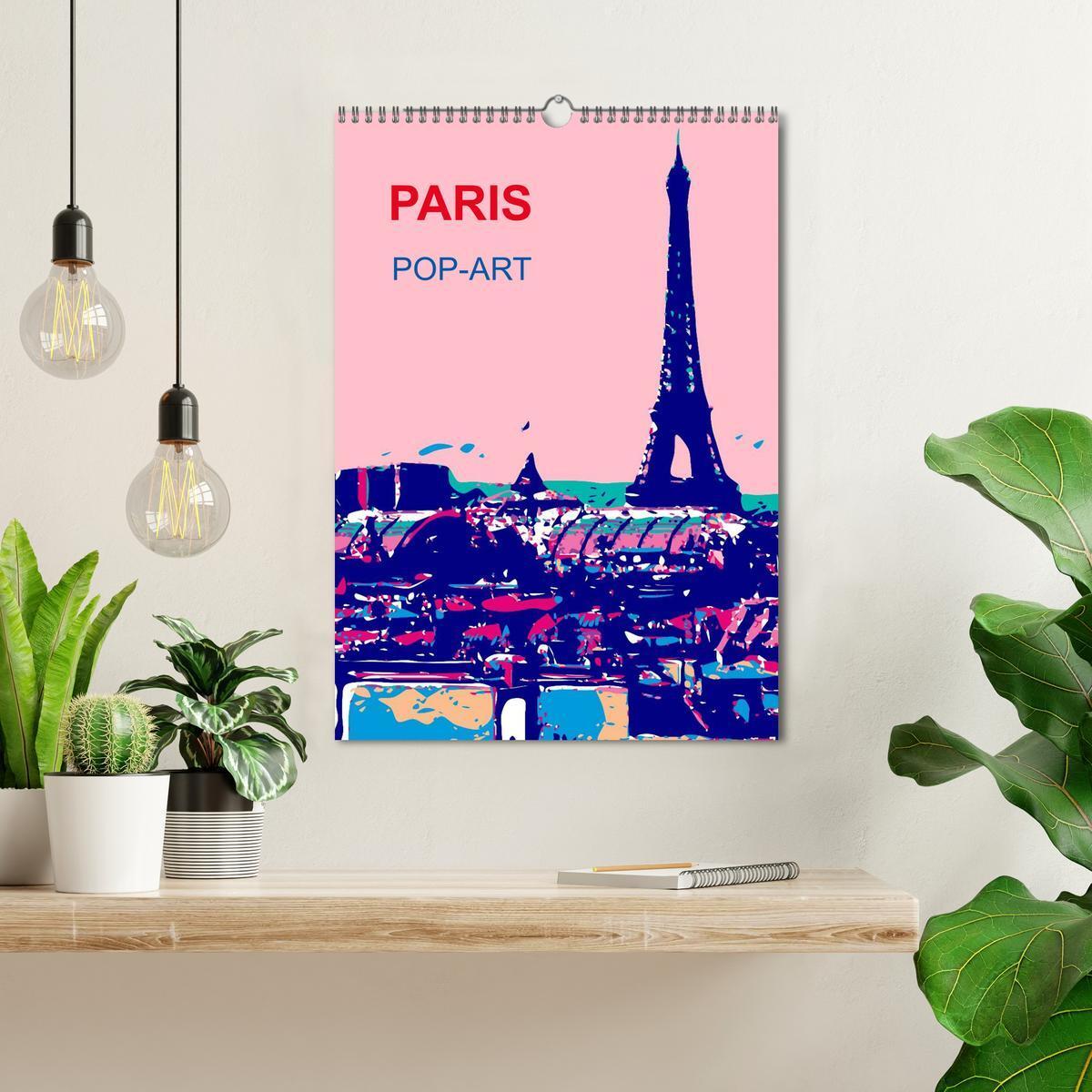 Bild: 9783457016336 | Paris pop-art (Wandkalender 2025 DIN A3 hoch), CALVENDO Monatskalender